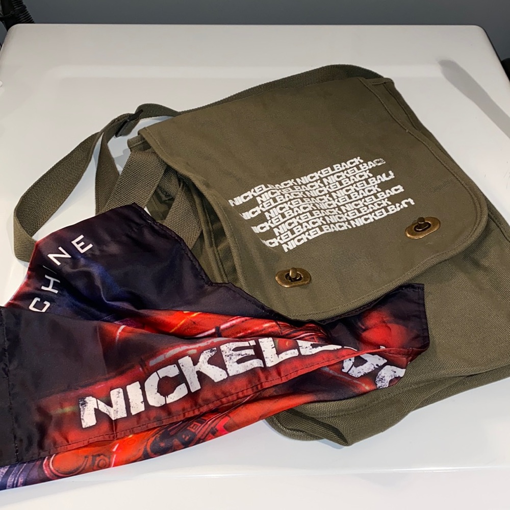 Nickleback Crossbody bag and scarf